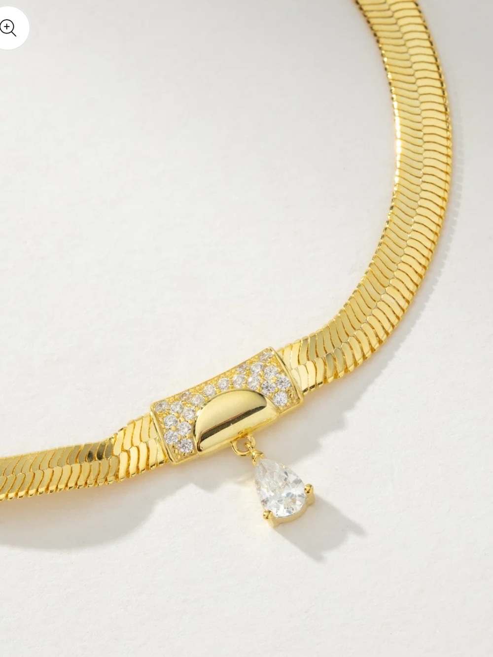 NWT- Uncommon James Gold Ritz Herringbone Chain Necklace
